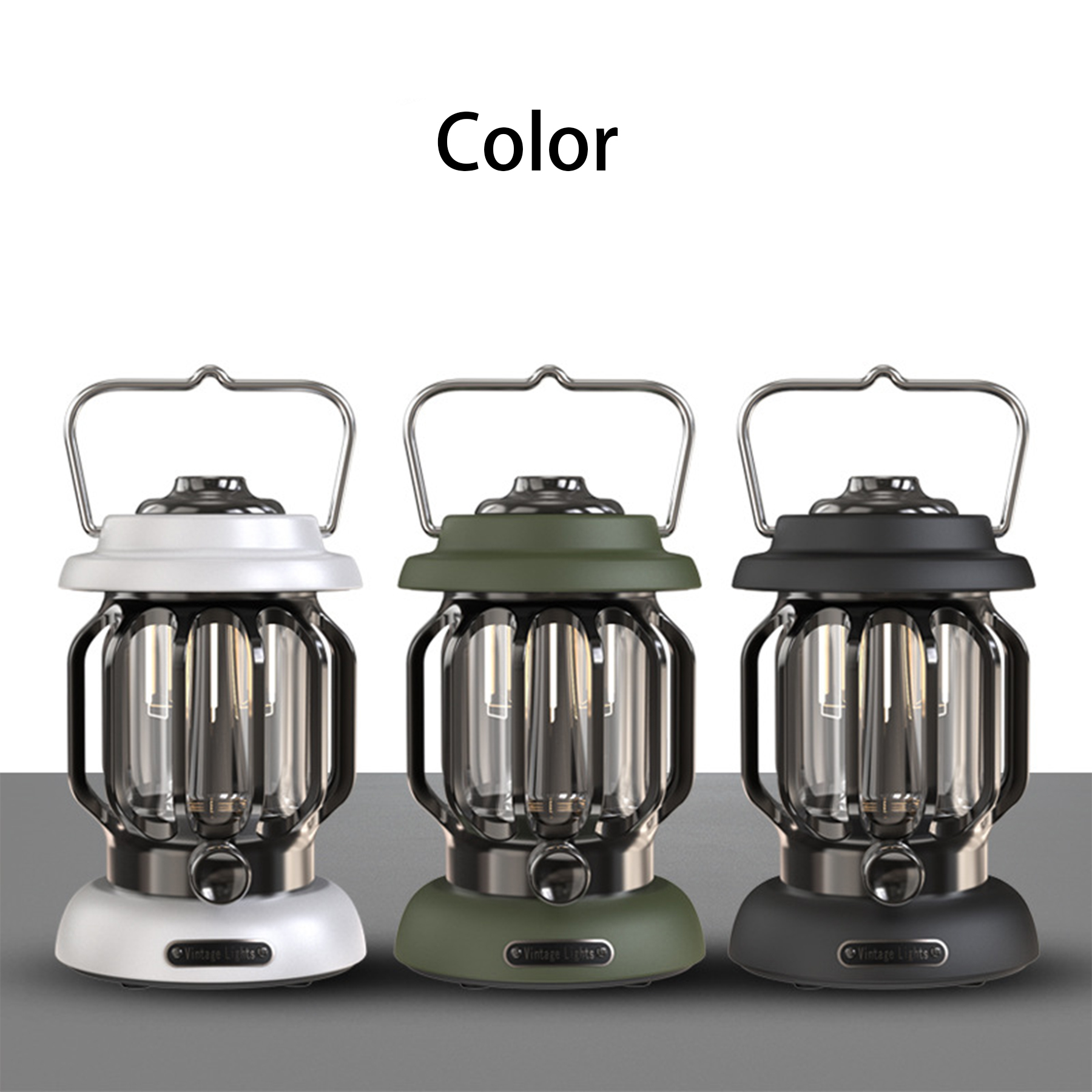 LED Rechargeable Outdoor Portable Retro Camping Light - Image 4