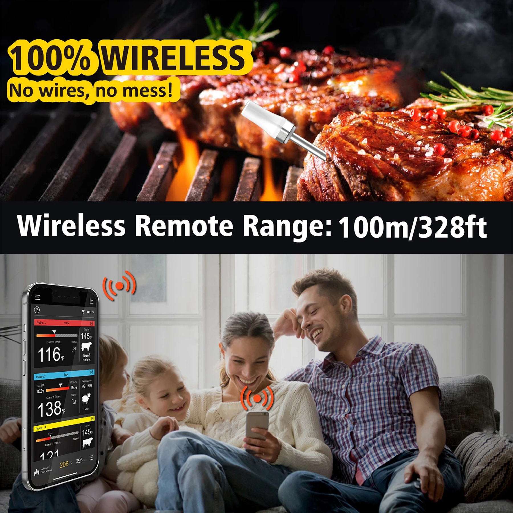 Wireless Bluetooth thermometer - Image 4