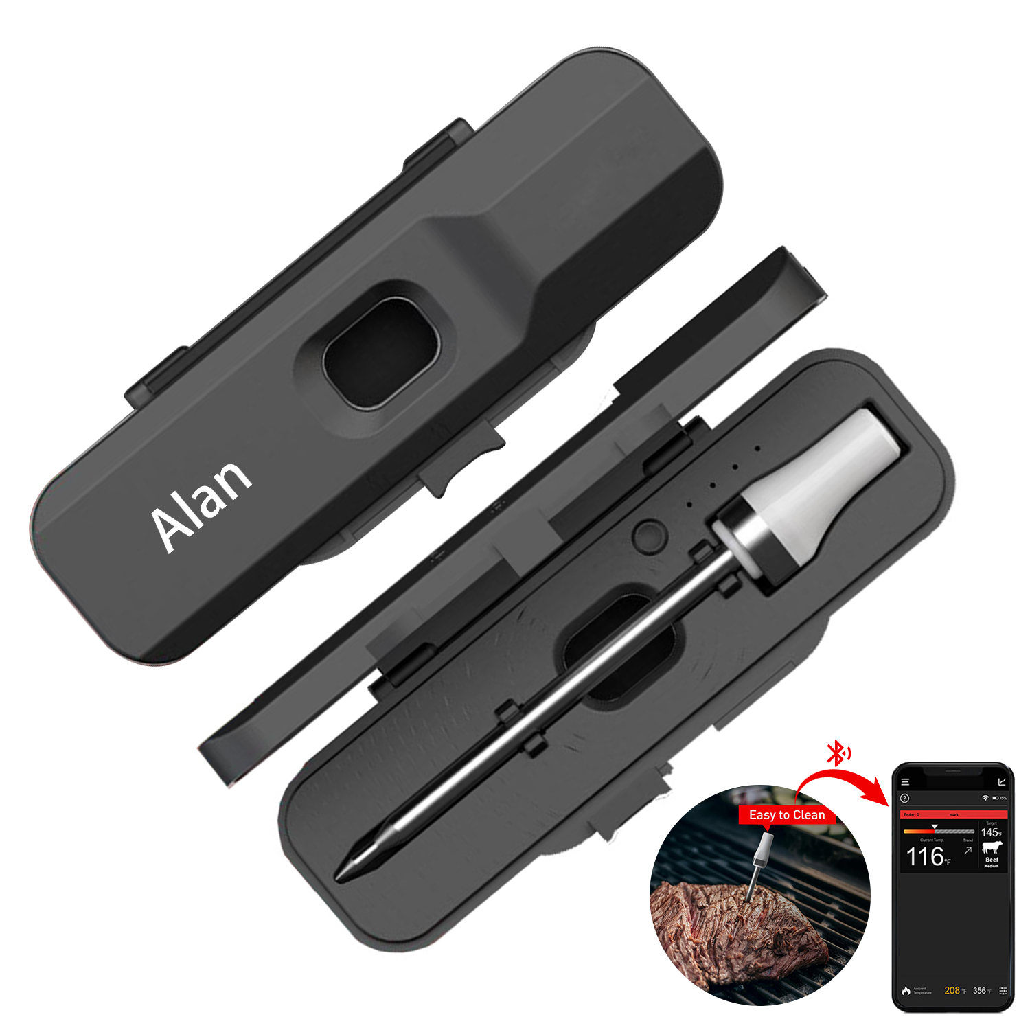 Wireless Bluetooth thermometer