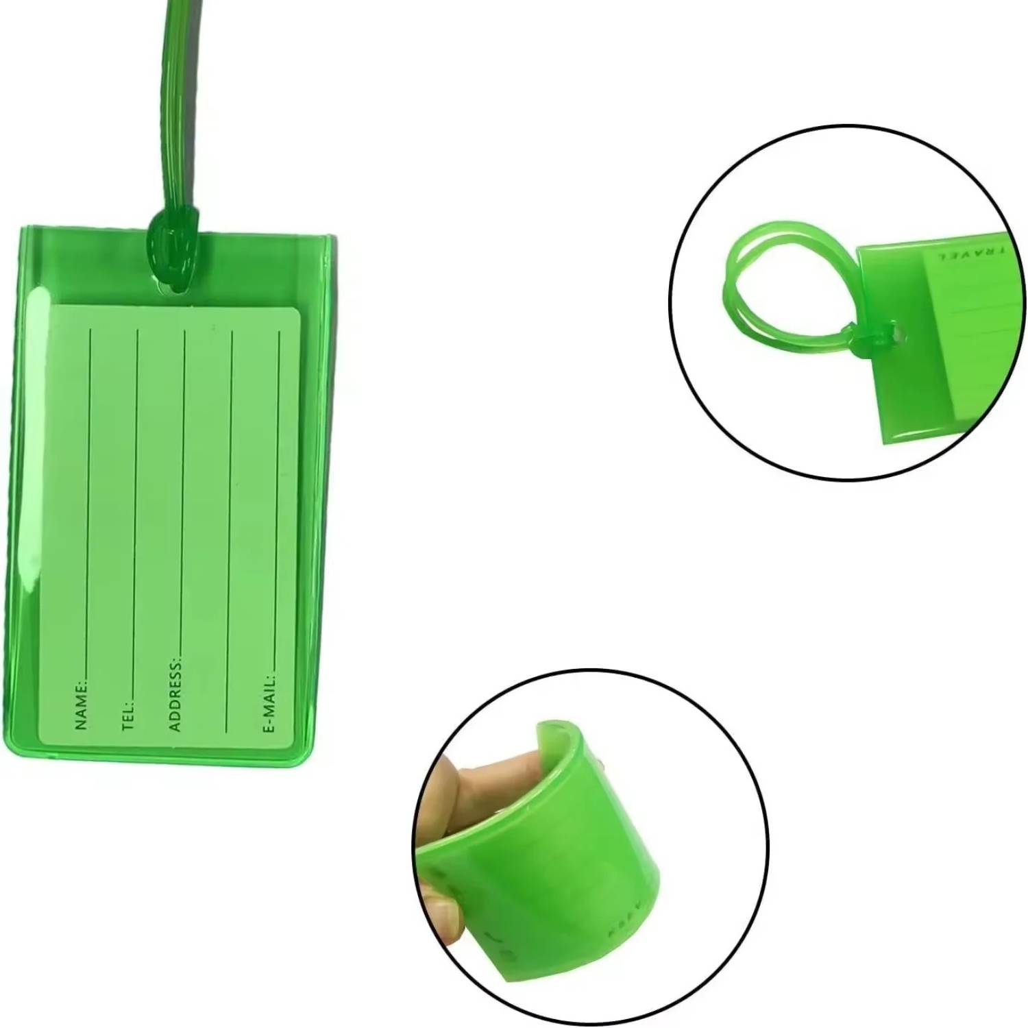 PVC Color Airplane Luggage Tag - Image 7