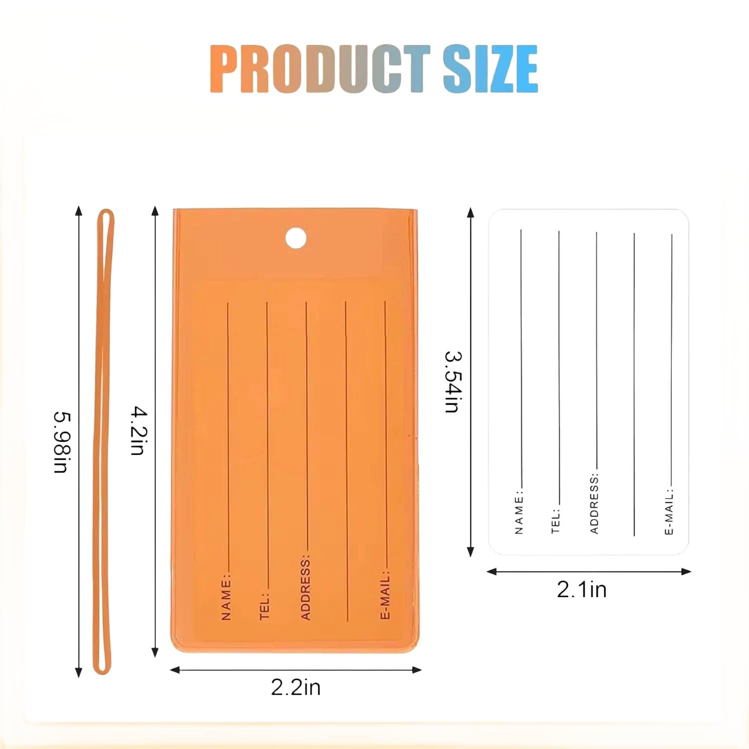 PVC Color Airplane Luggage Tag - Image 2