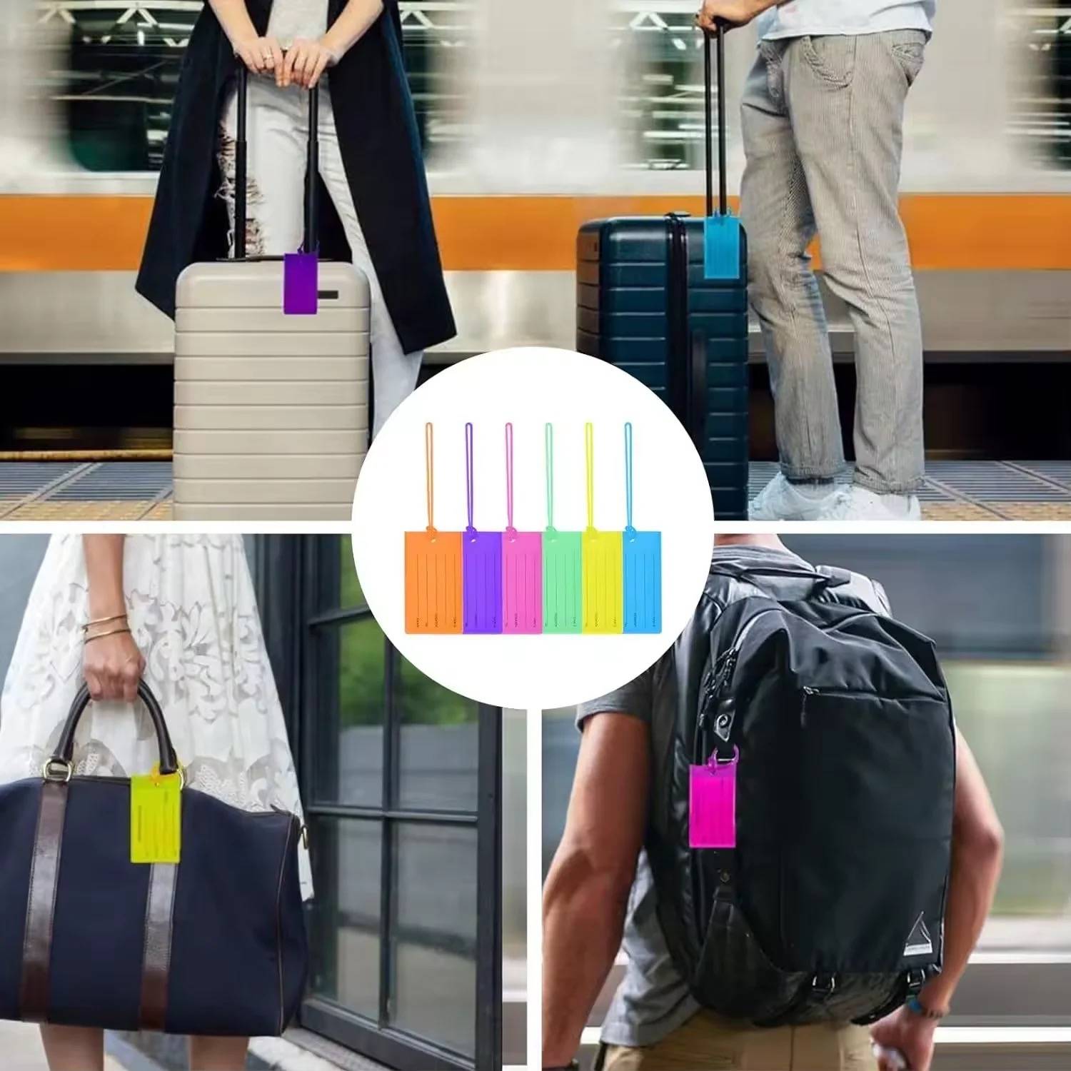 PVC Color Airplane Luggage Tag - Image 8