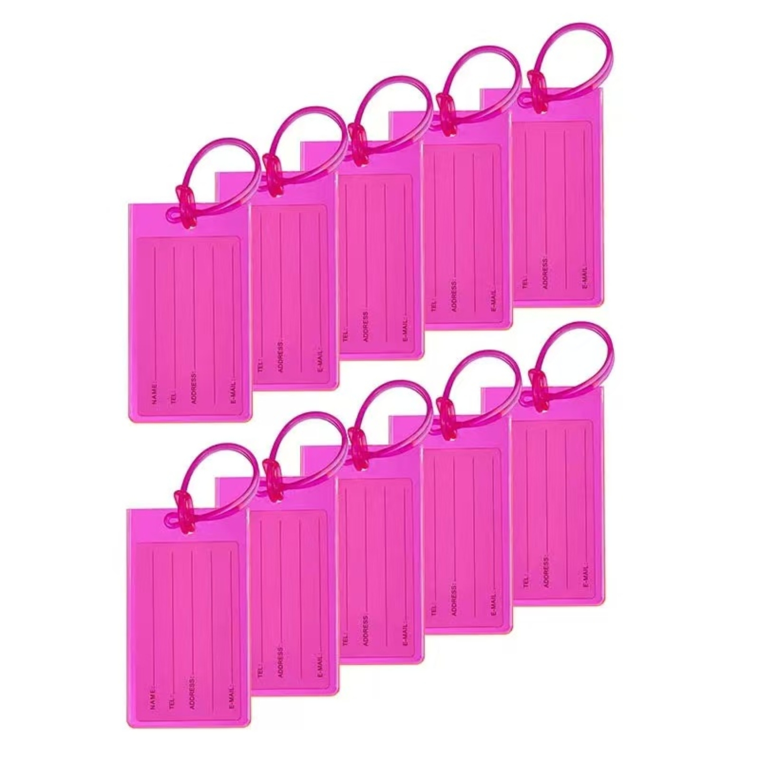 PVC Color Airplane Luggage Tag - Image 6