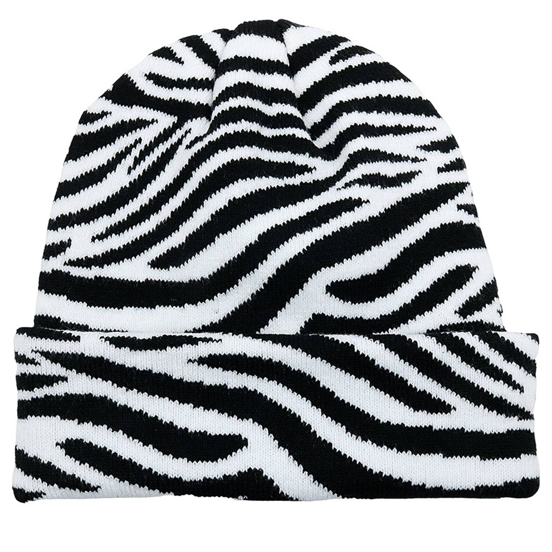 Spotted Knit Cap Cow Stripes Beanie