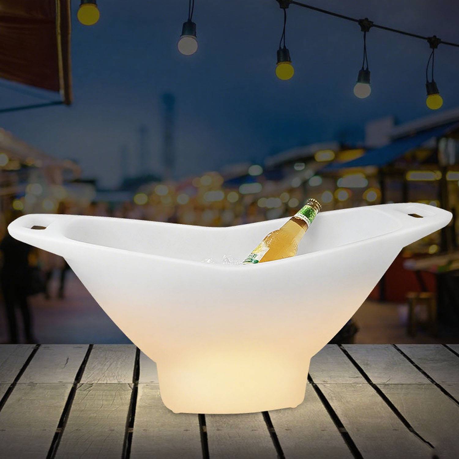 Boat Shaped LED Light Up Ice Bucket - Image 3