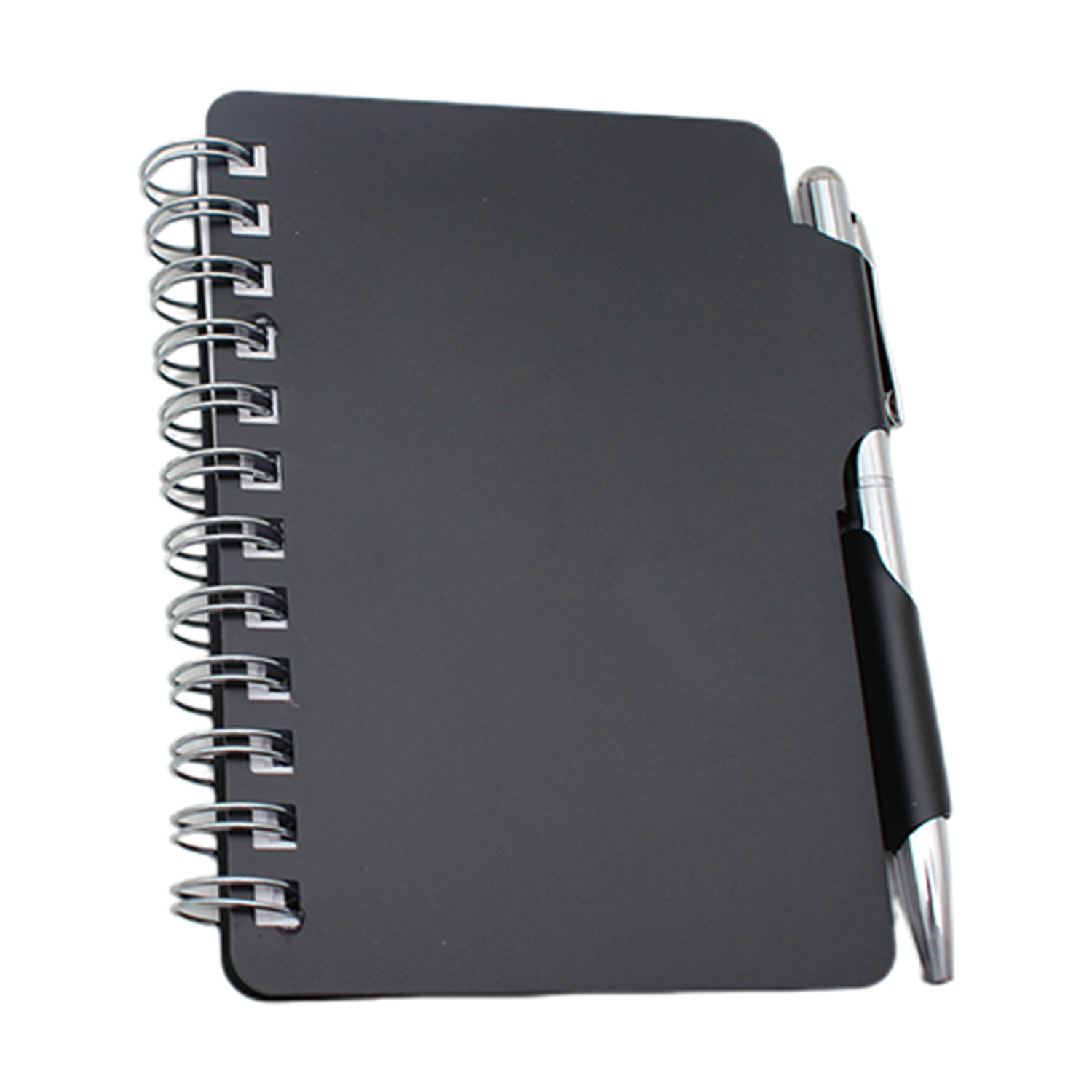Steel Notebook Aluminum Cover Spiral Notebook w/ Pen – AJFashionGroup