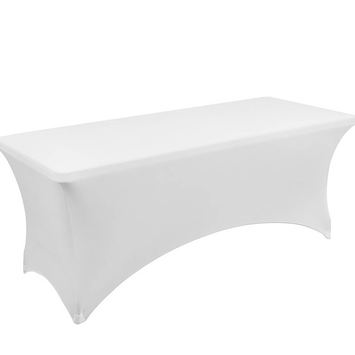 Wrinkle-Free Rectangular Spandex Tablecloth for Party Dining