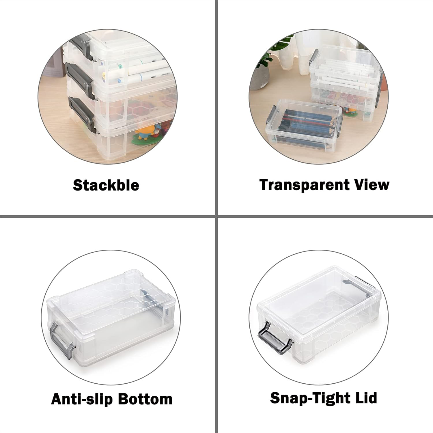 Rectangular Transparent Storage Box - Image 3