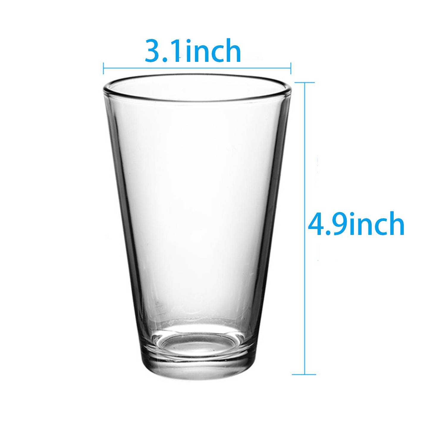 11oz Wide Mouth Beer Glass - Image 2