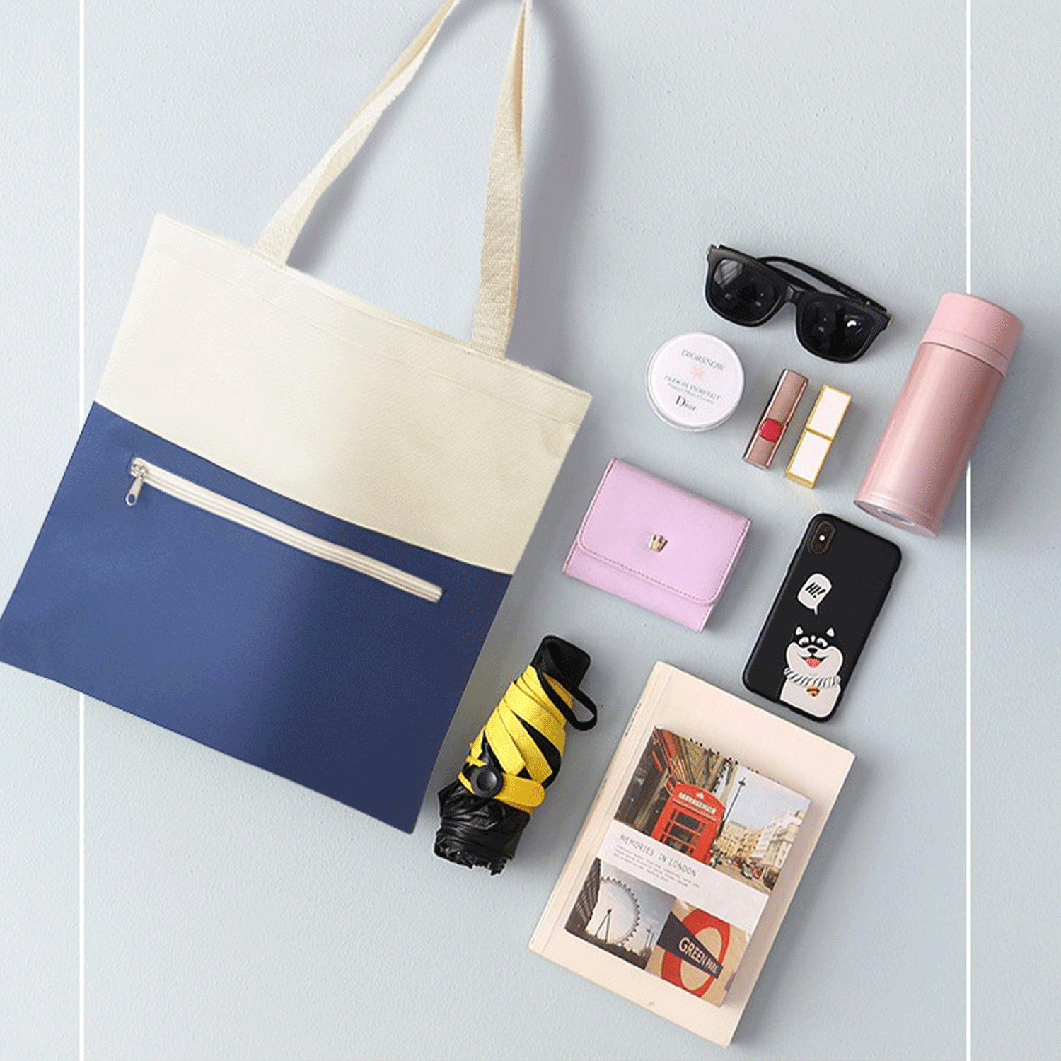 Personalized Sturdy Eco-Friendly Daily Canvas Tote Bag