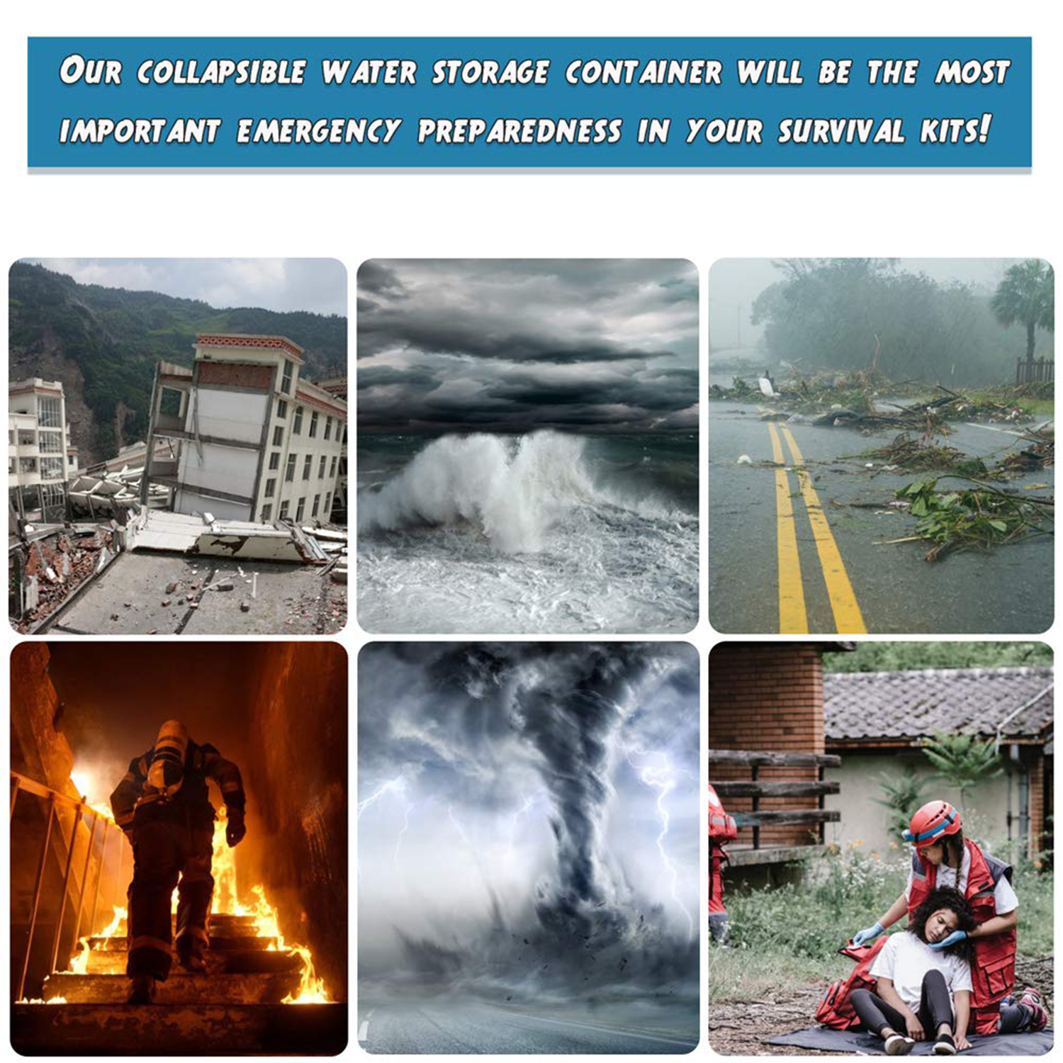 10L / 2.6 Gallon Collapsible Buckets/ Water Container - Image 4