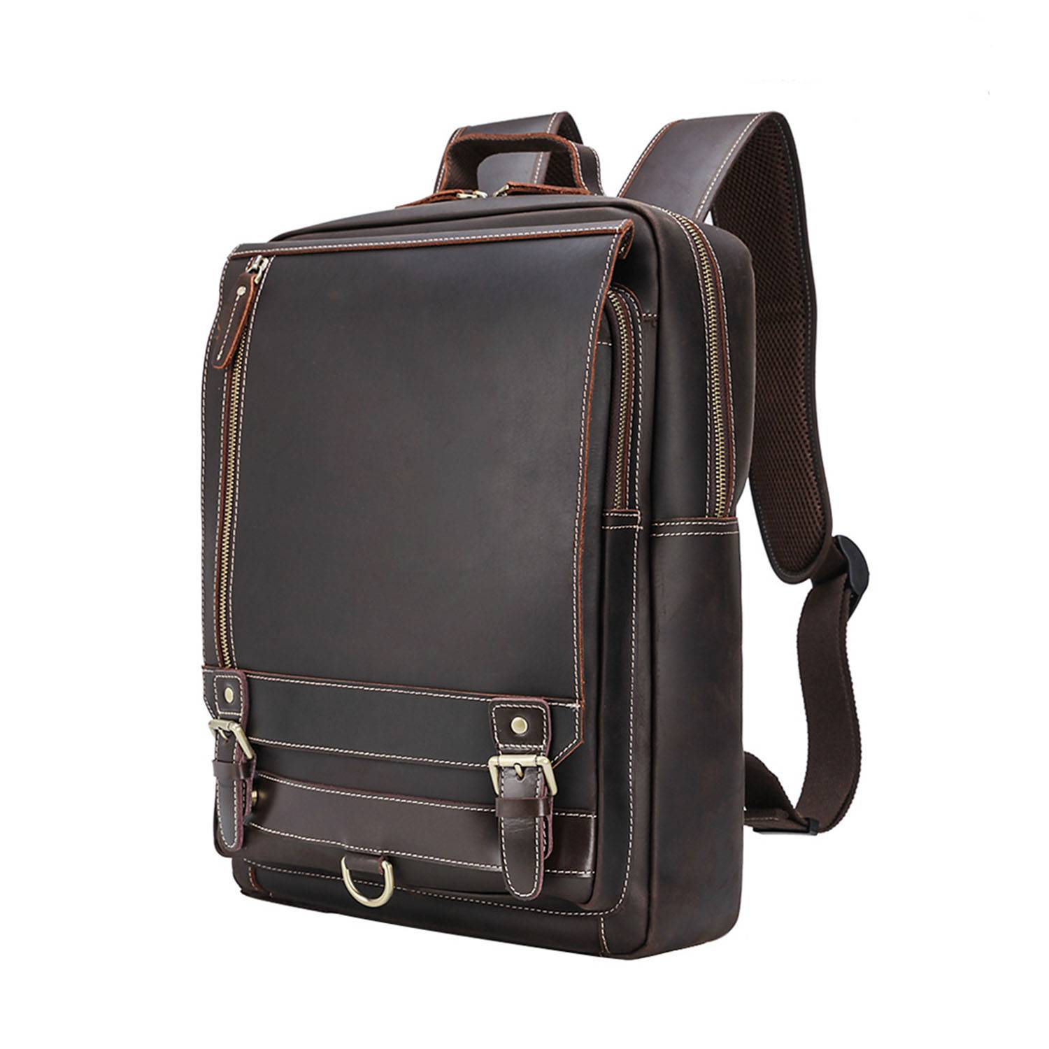 Genuine leather backpack for man