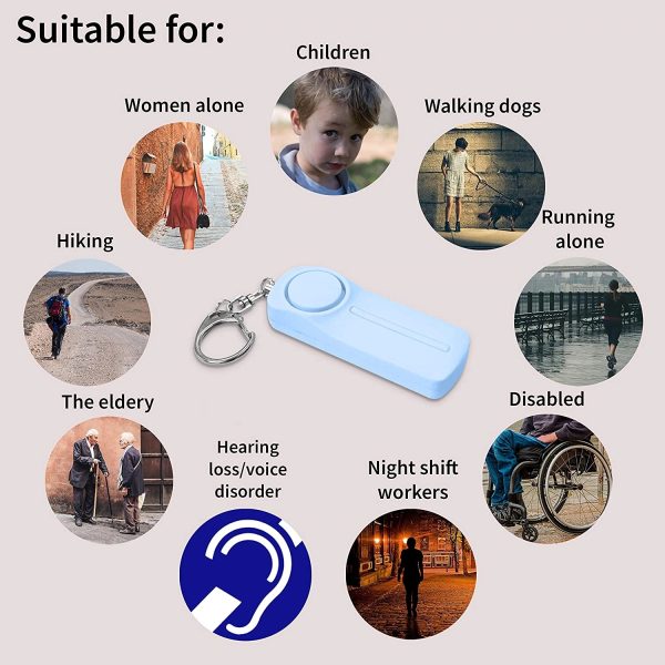 Security Keypass Keychain Personal Alarm/Emergency Self-Defense Security keychain – AJFashionGroup