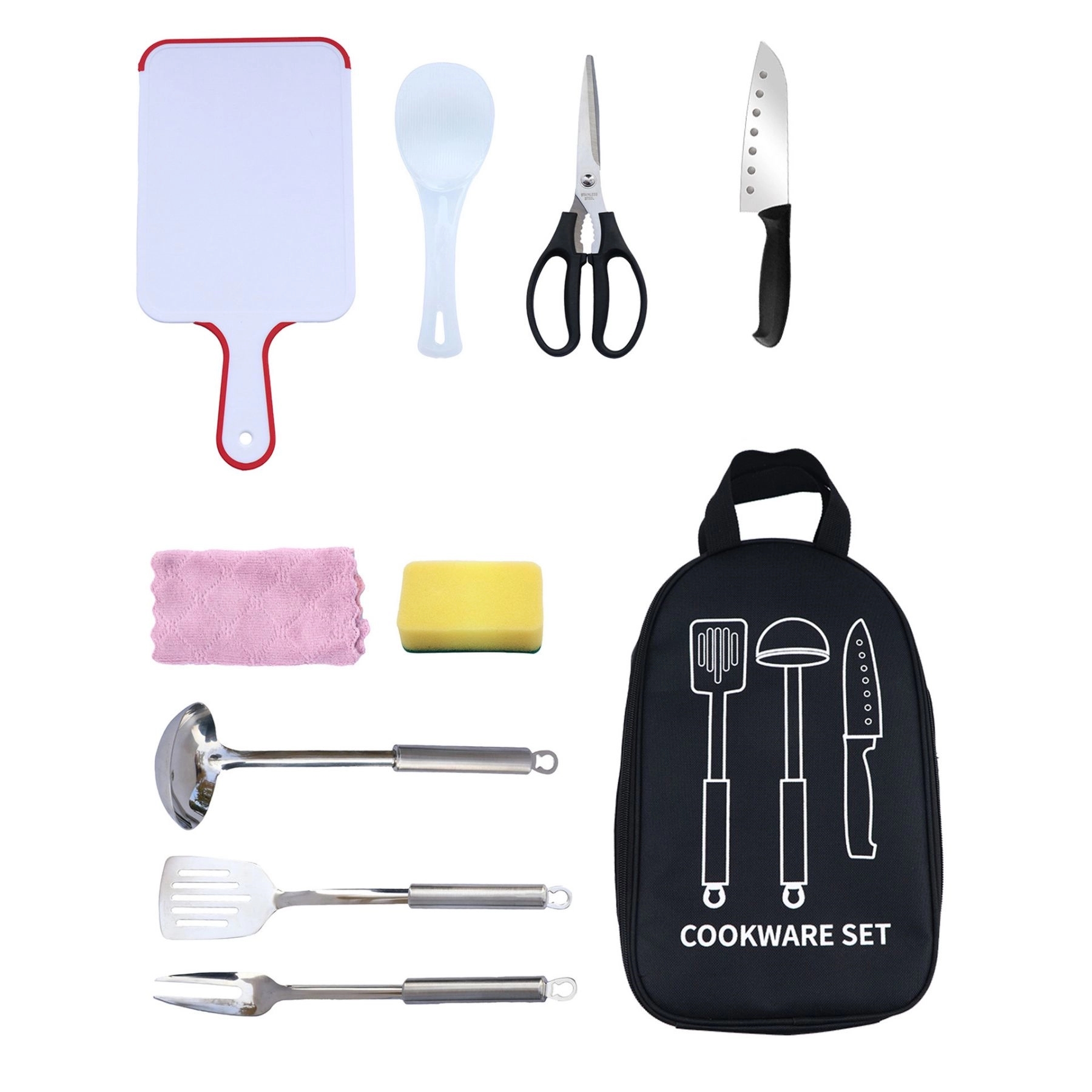 Outdoor Camping Utensil Kitchen Set Cookware Kit-9Piece