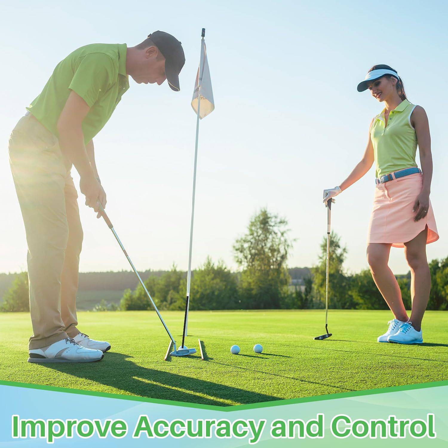 Golf Magnetic Alignment Rods Magnetic Golf Alignment Rod Training Aid for Swing – AJFashionGroup