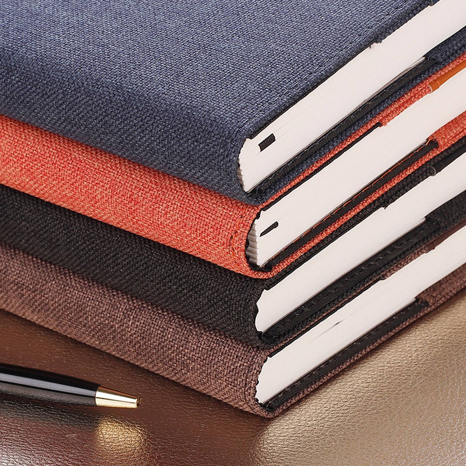 A5 PU Leather Zipper Notebook W/ Strap - Image 6