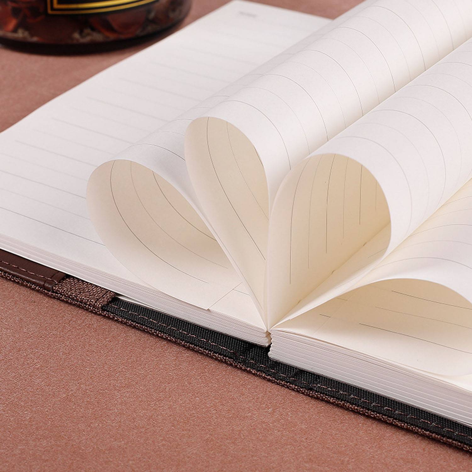 A5 PU Leather Zipper Notebook W/ Strap - Image 7