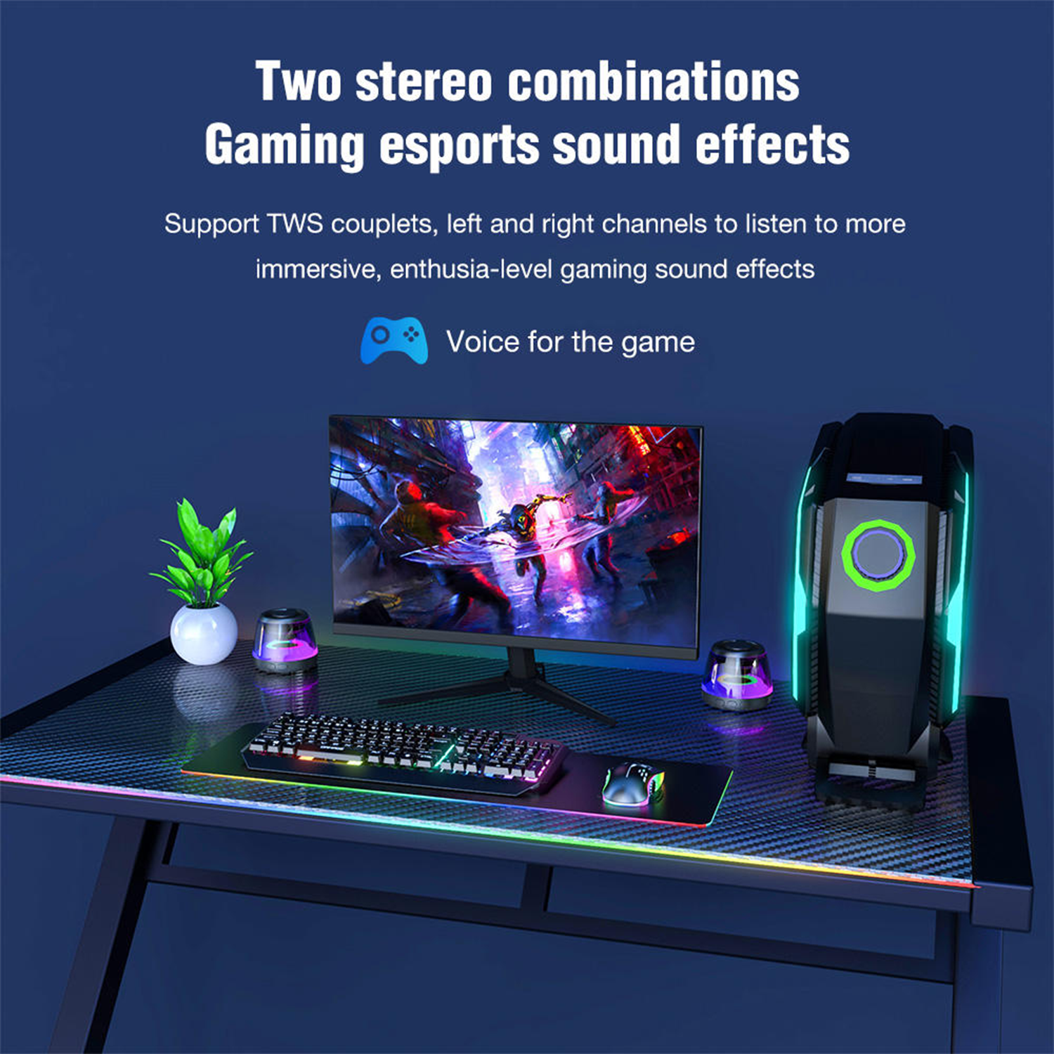 Portable Mini Bluetooth Speaker – Magnetic Base & RGB LED – AJFashionGroup