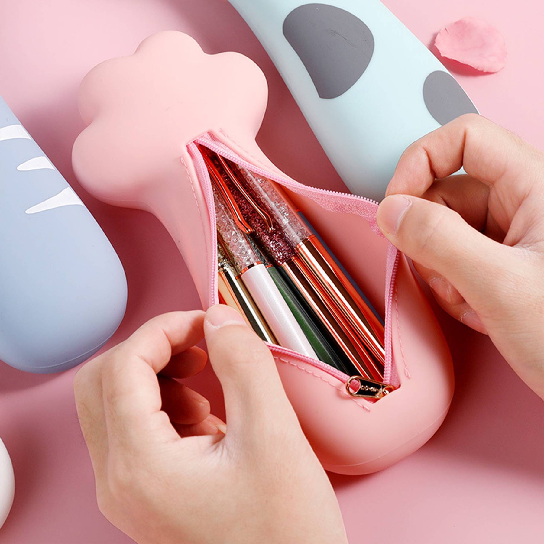 Cat'S Claw Silicone Stationery Bag Pencil Case - Image 2