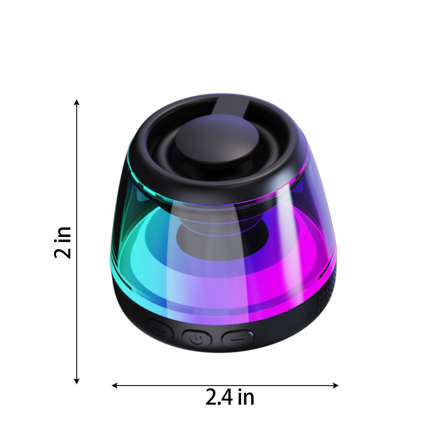 Portable Mini Bluetooth Speaker – Magnetic Base & RGB LED – AJFashionGroup