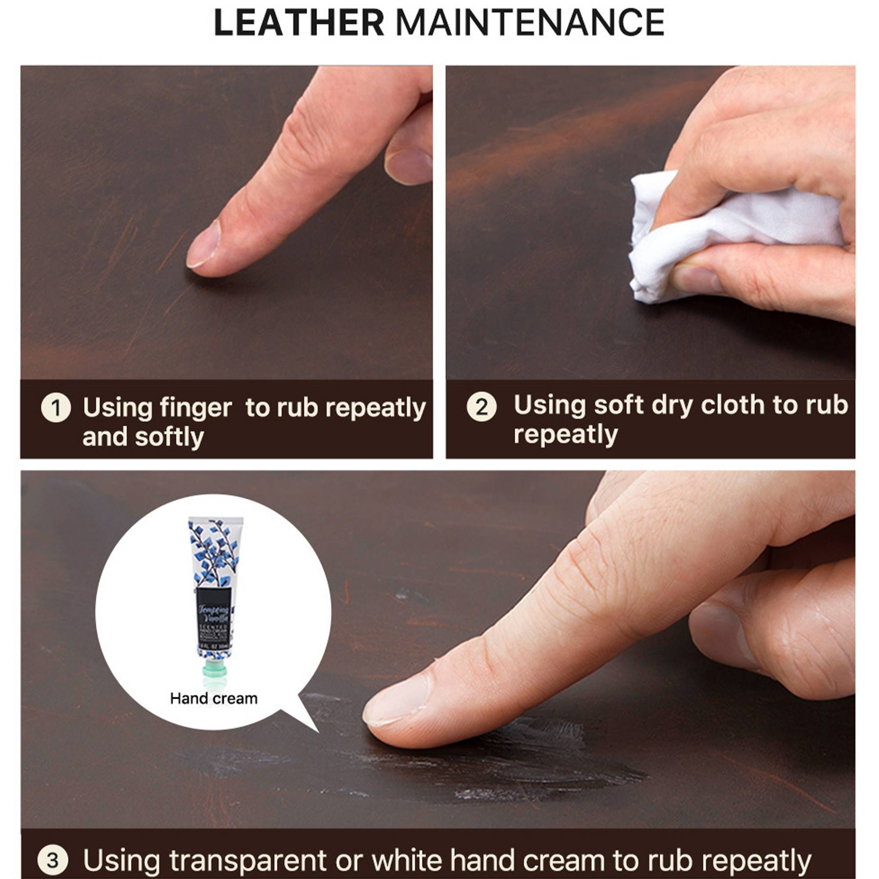 Genuine Leather Round portable watch storage bag - Image 5