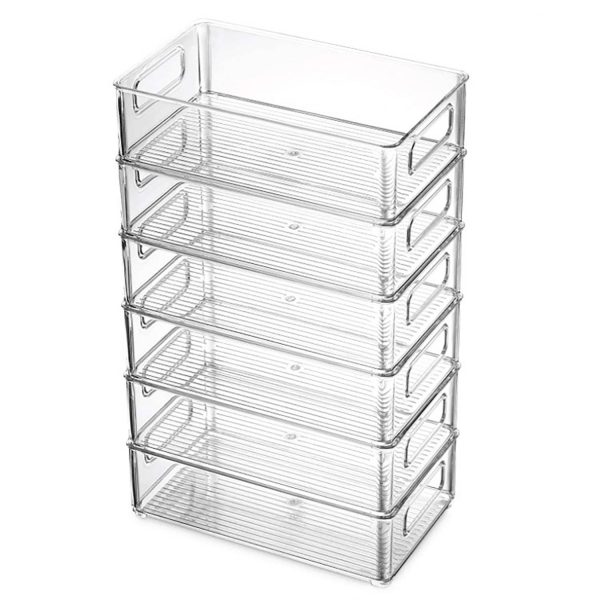 Transparent Stacking Boxes Plastic Transparent Stackable Storage Box Set – AJFashionGroup