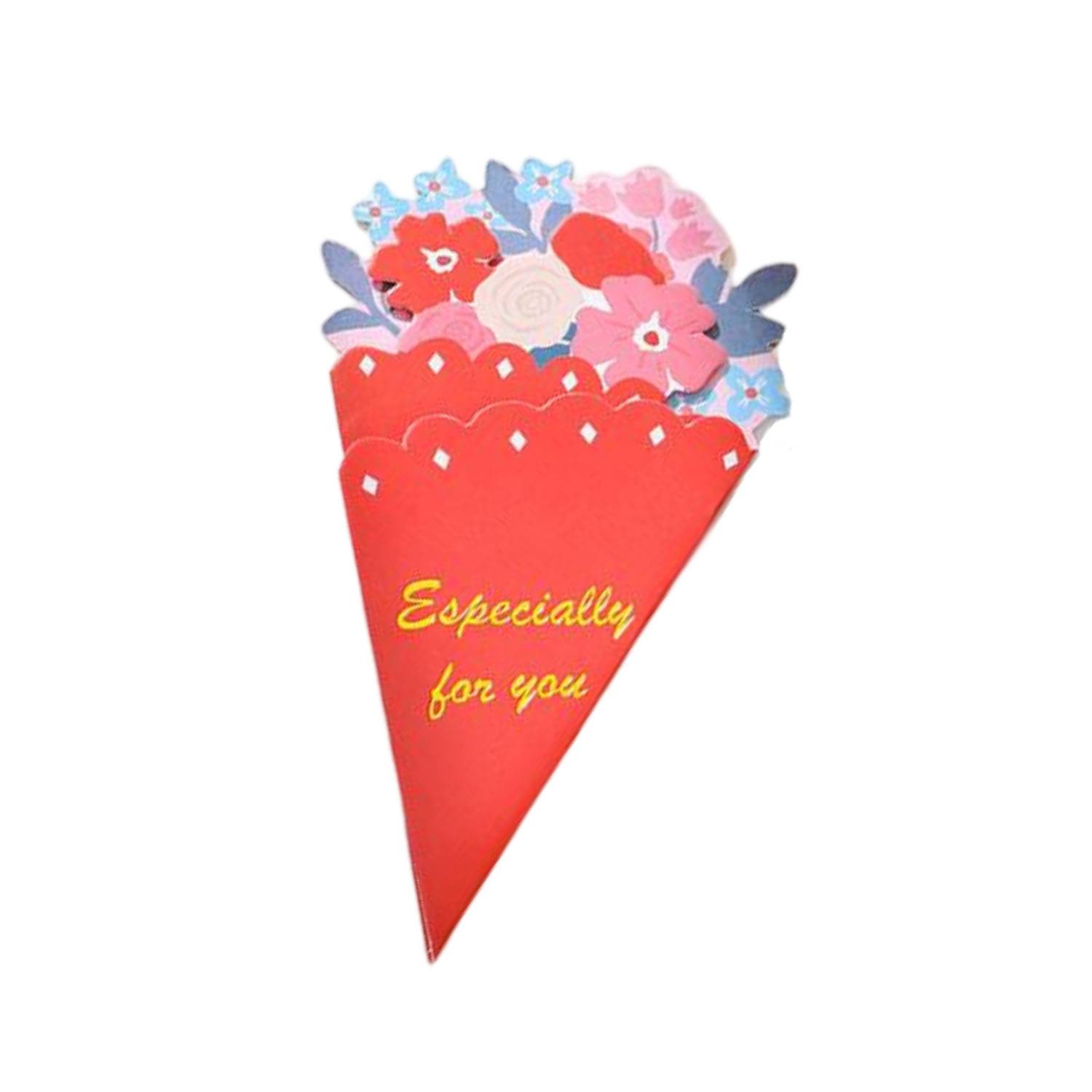 3D Paper Flower Bouquet Pop Up Greeting Card – AJFashionGroup