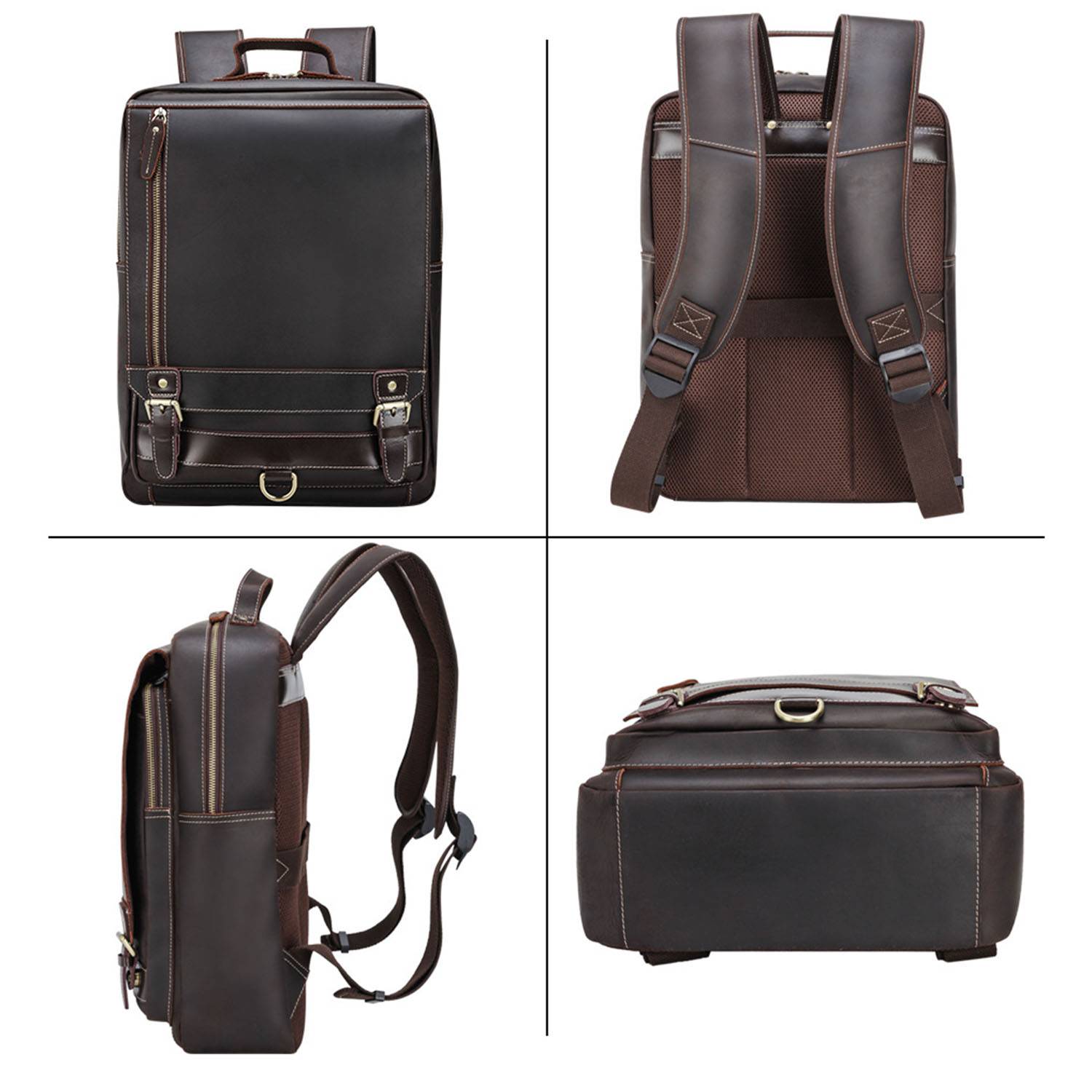 Genuine leather backpack for man - Image 2