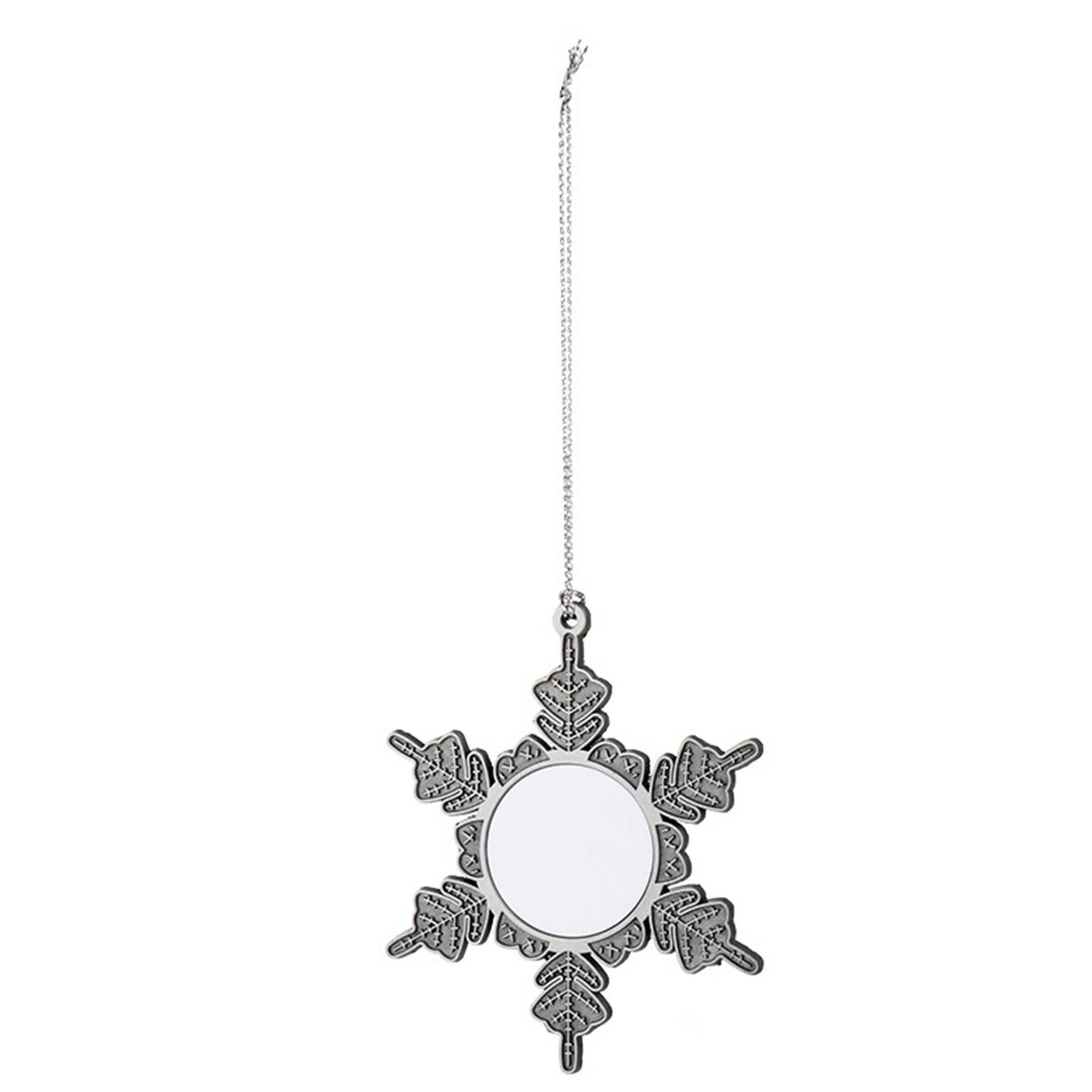 Pewter Snowflake Christmas Tree Ornaments