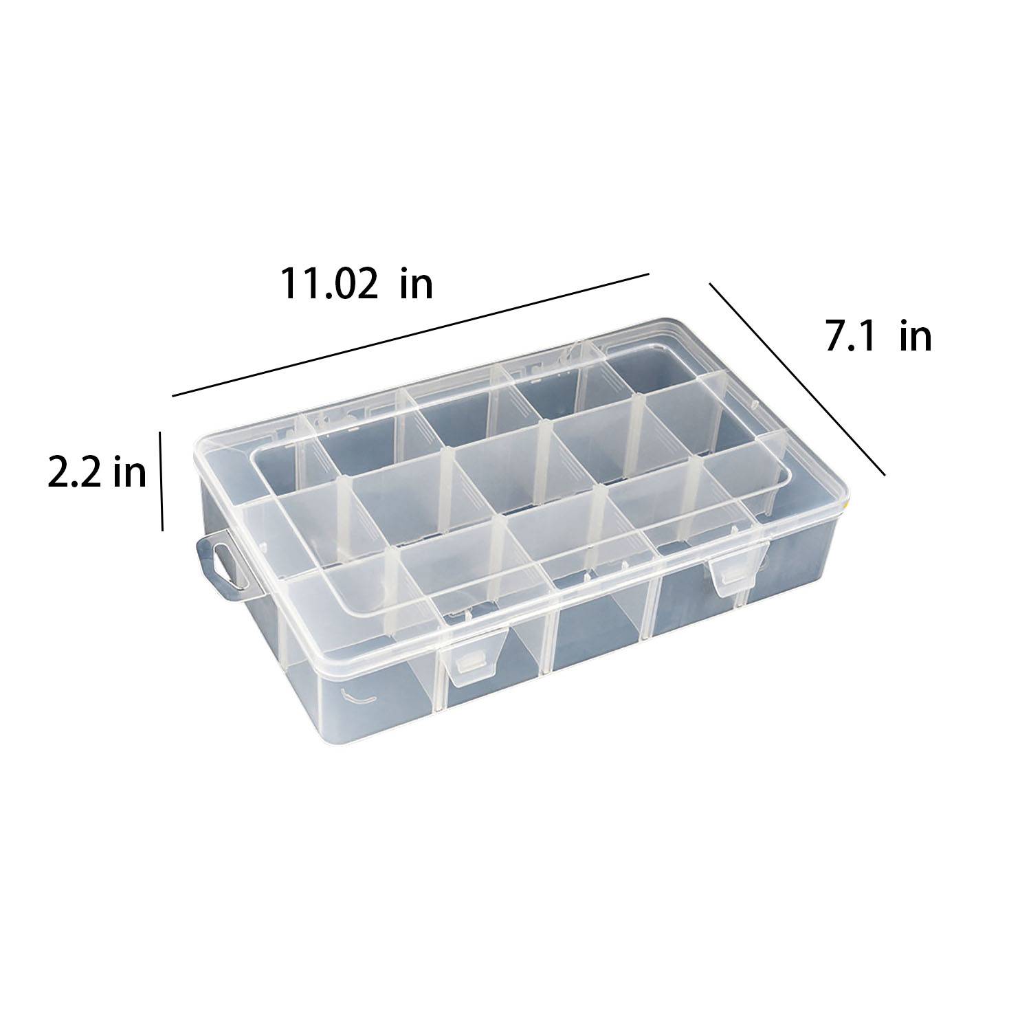 Transparent Multi-Compartment Storage Box – AJFashionGroup