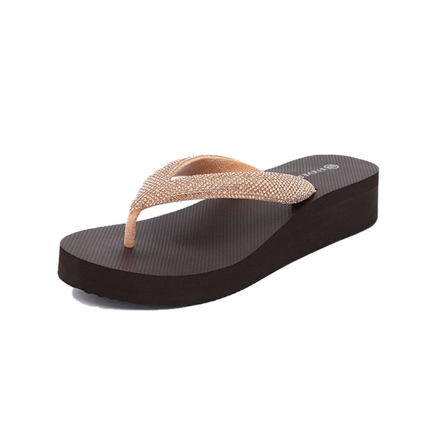 Non-Slip Diamond Wedge Flip Flops - Image 4