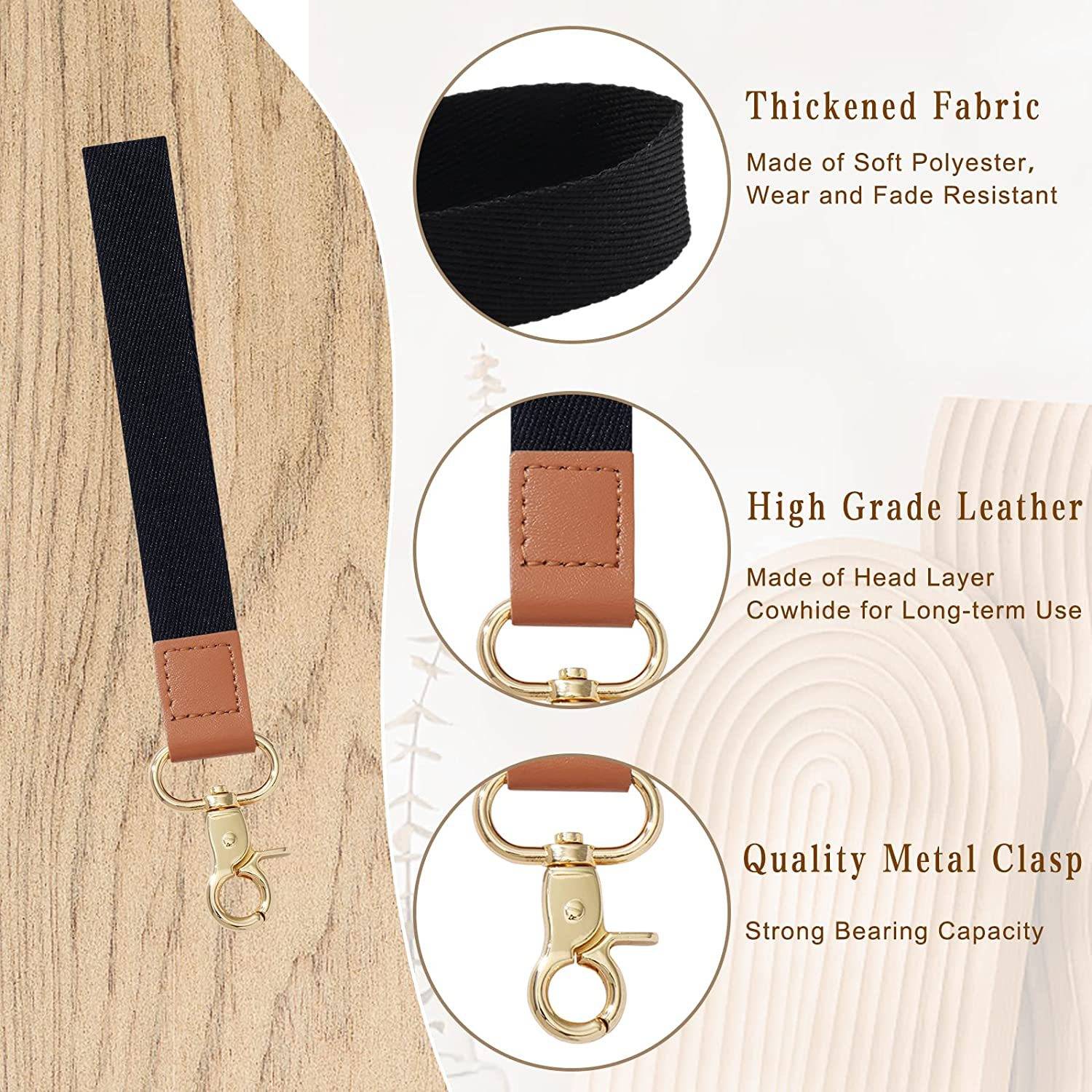 Braided Wrist Lanyard Key Chain Holder - Image 9