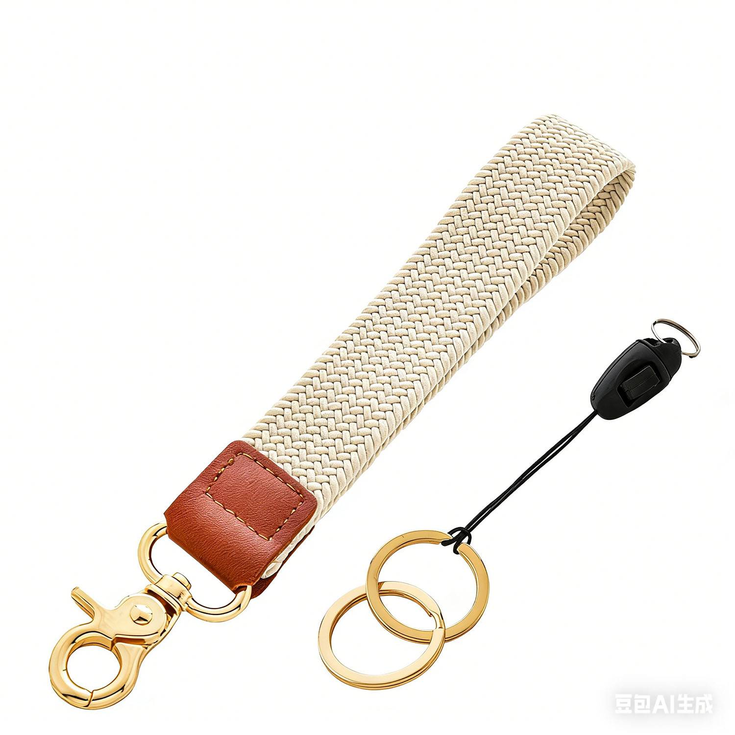 Braided Wrist Lanyard Key Chain Holder - Image 2