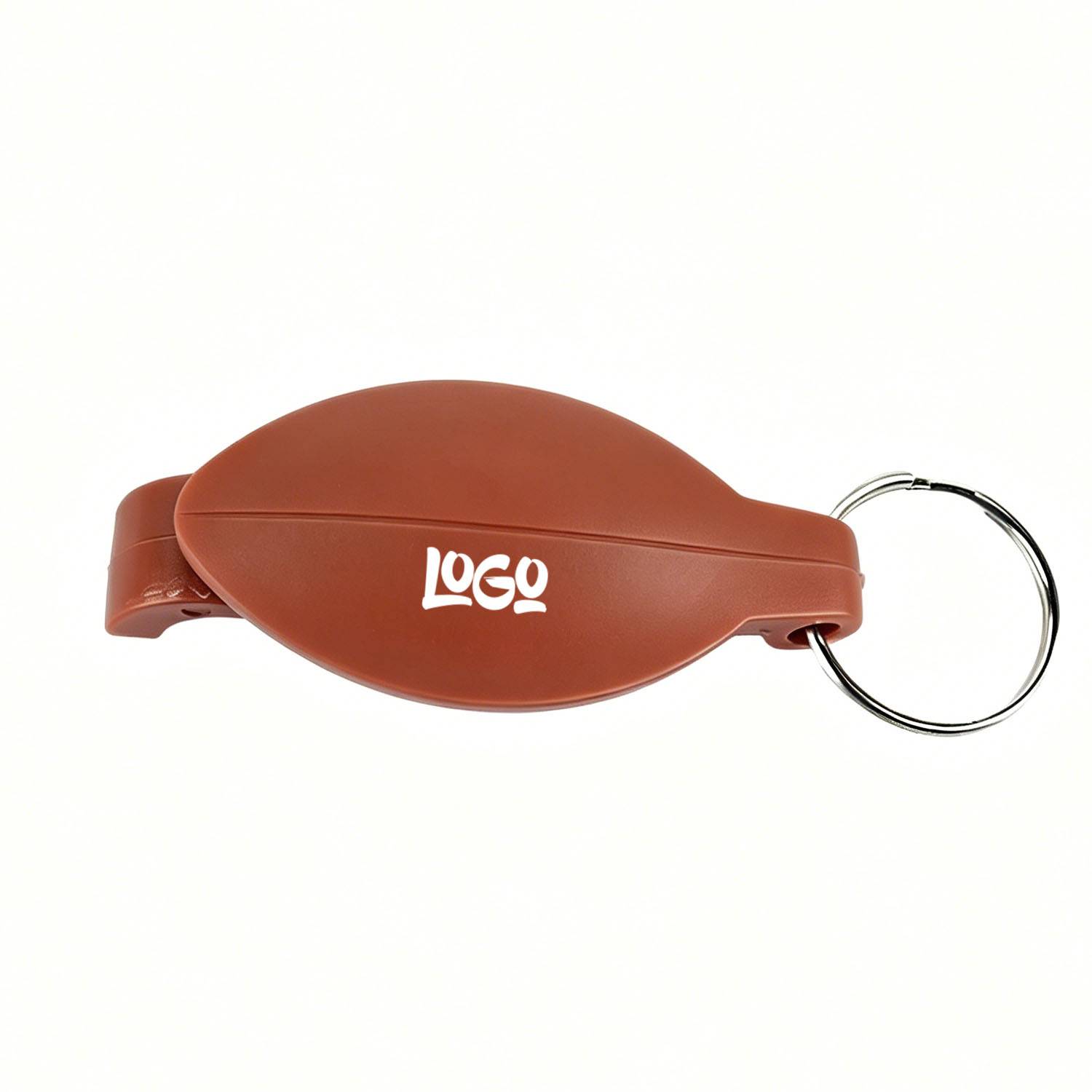 Plastic Football Keychain Bottle Opener