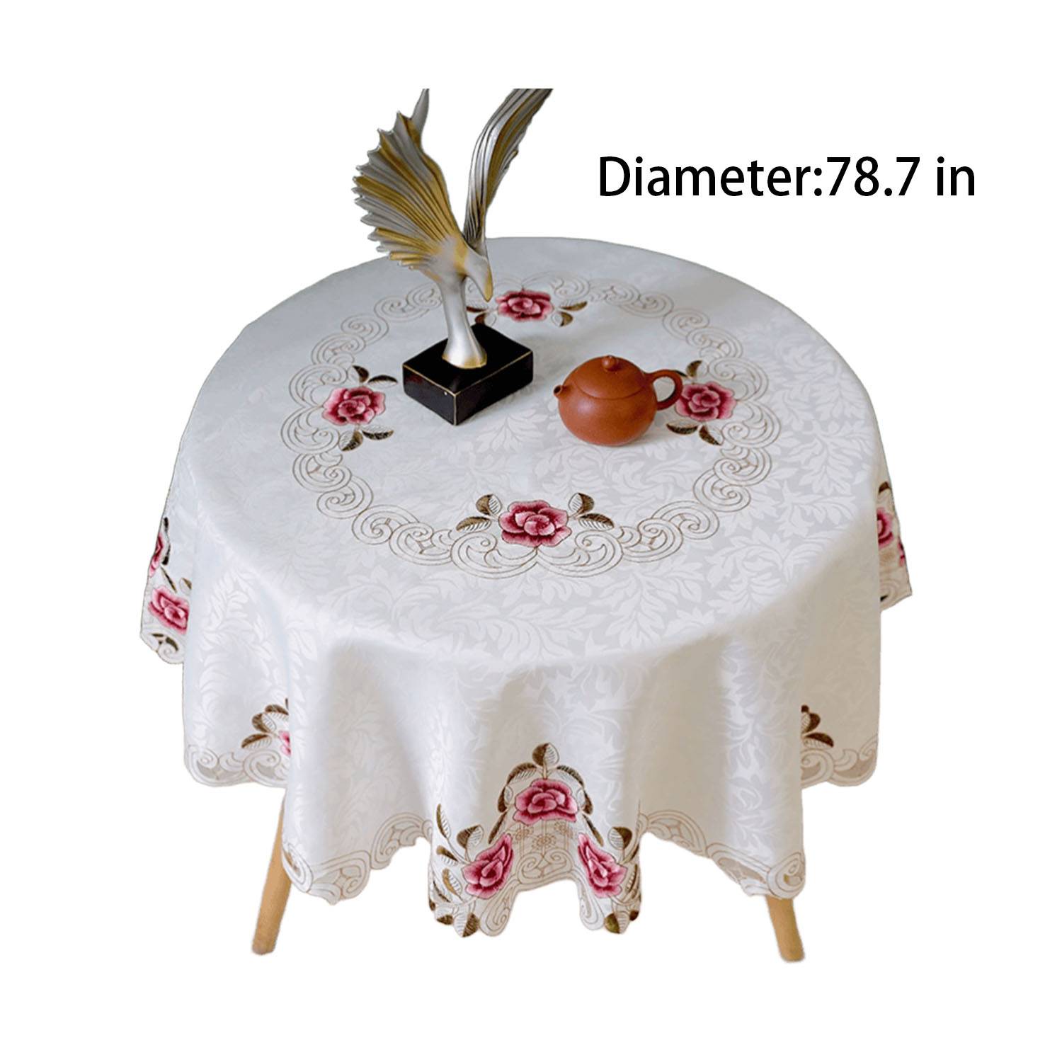 Round Patterned Tablecloth - Image 4