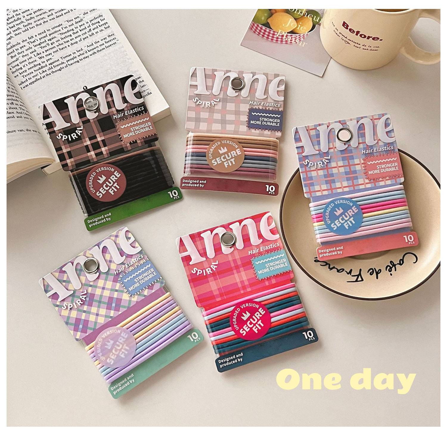10 Pack Elastic Hair Ties - Image 2