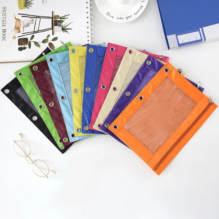 Oxford Fabric Zipper Storage Bag with Clear Window
