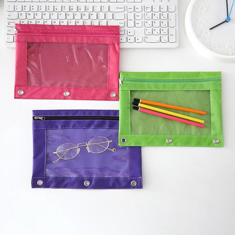 Oxford Fabric Zipper Storage Bag with Clear Window - Image 2