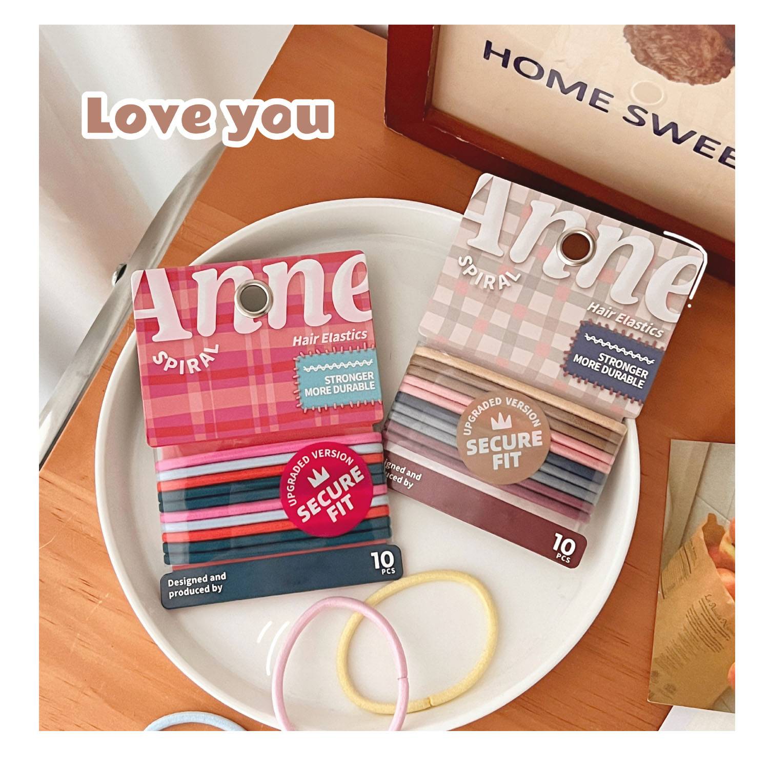10 Pack Elastic Hair Ties - Image 3