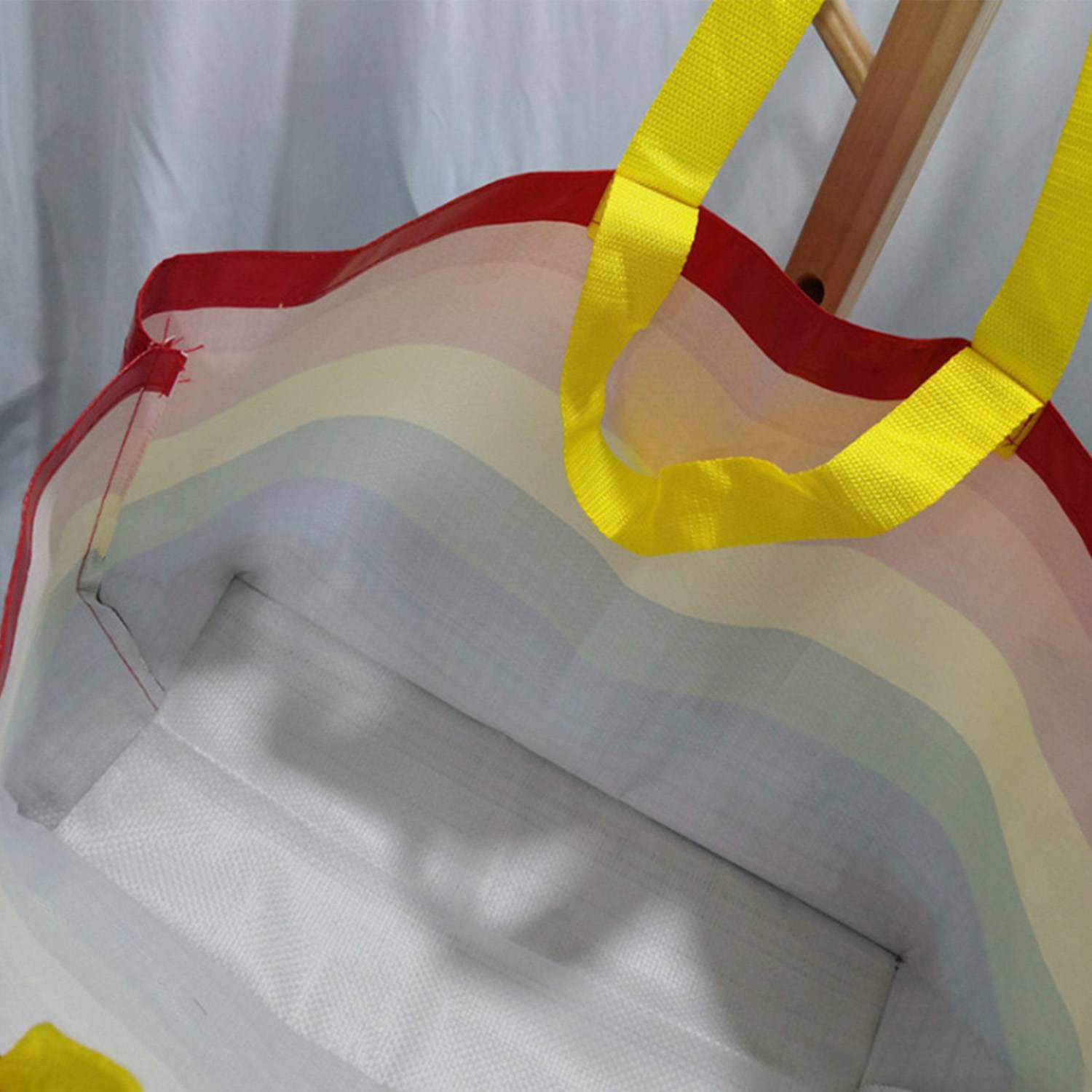 Rainbow Laminated Non-woven Tote Bag - Image 4