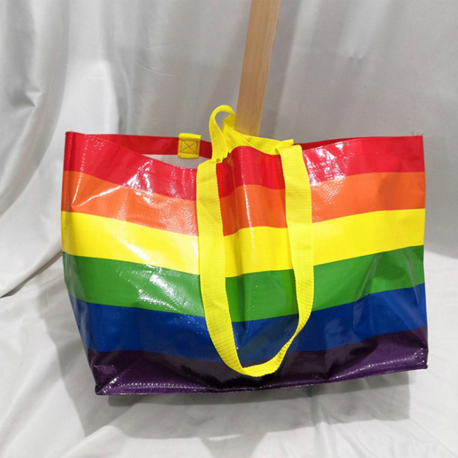 Rainbow Laminated Non-woven Tote Bag - Image 3